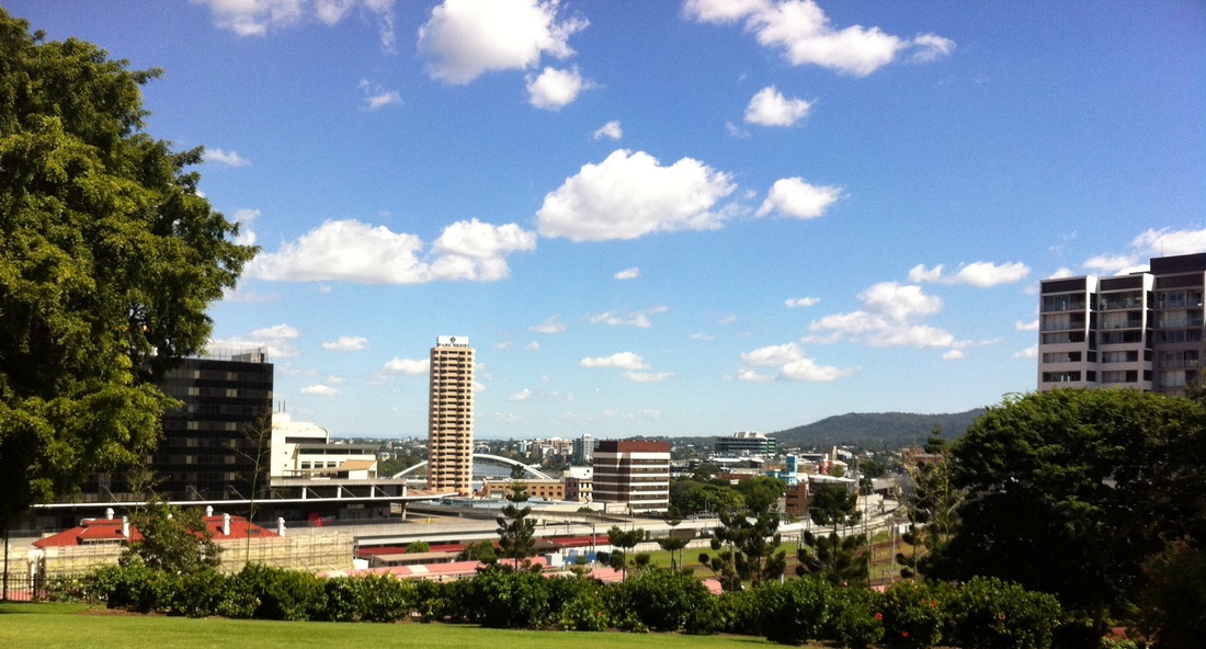 View from north Brisbane city